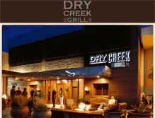 Tablet Screenshot of drycreekgrill.com